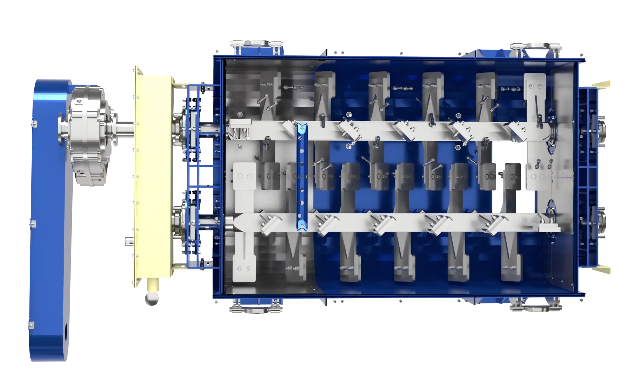 Inside of a pugmill
